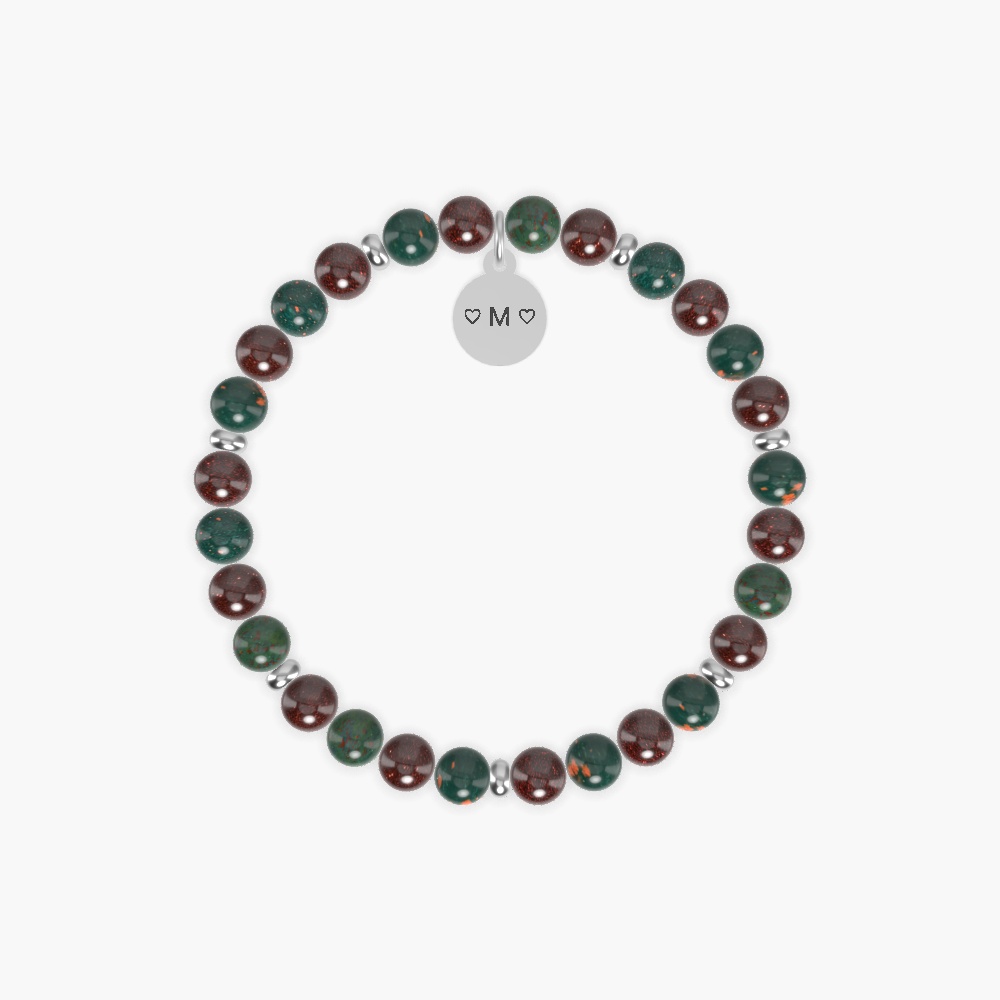 Garnet and Bloodstone Bracelet