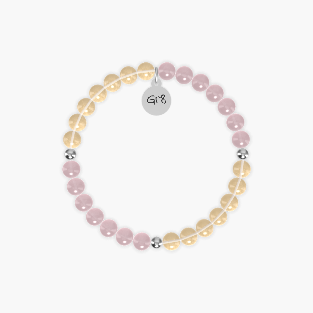 Harmony Glow - Citrine and Rose Quartz Bracelet