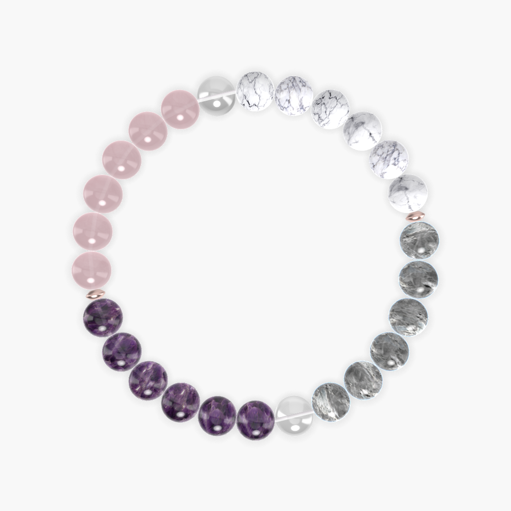 Amethyst, Labradorite, Howlite and more Gemstone Bracelet