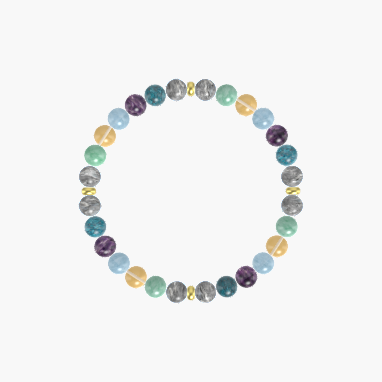 Labradorite, Apatite, Amethyst and More Gemstone Bracelet