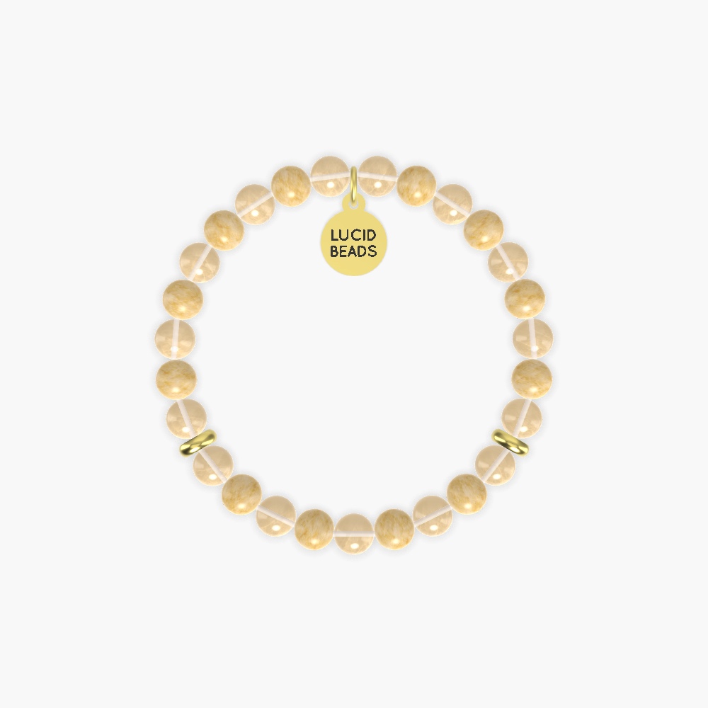Citrine and Yellow Jade Bracelet