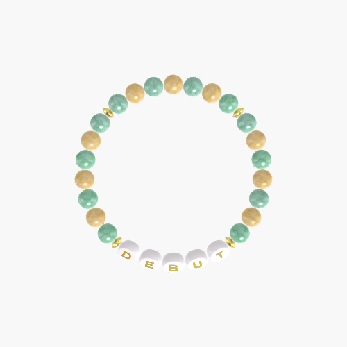 Green Jade and Yellow Jade Bracelet