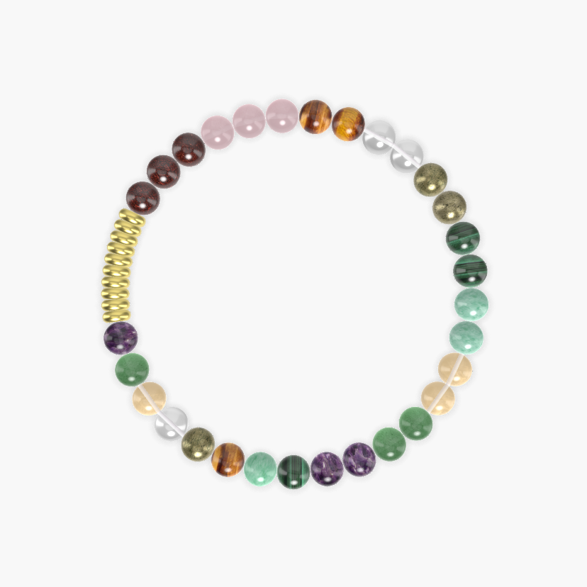 Malachite, Amethyst, Aventurine and more Gemstone Bracelet