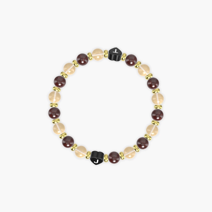 Garnet and Citrine Bracelet