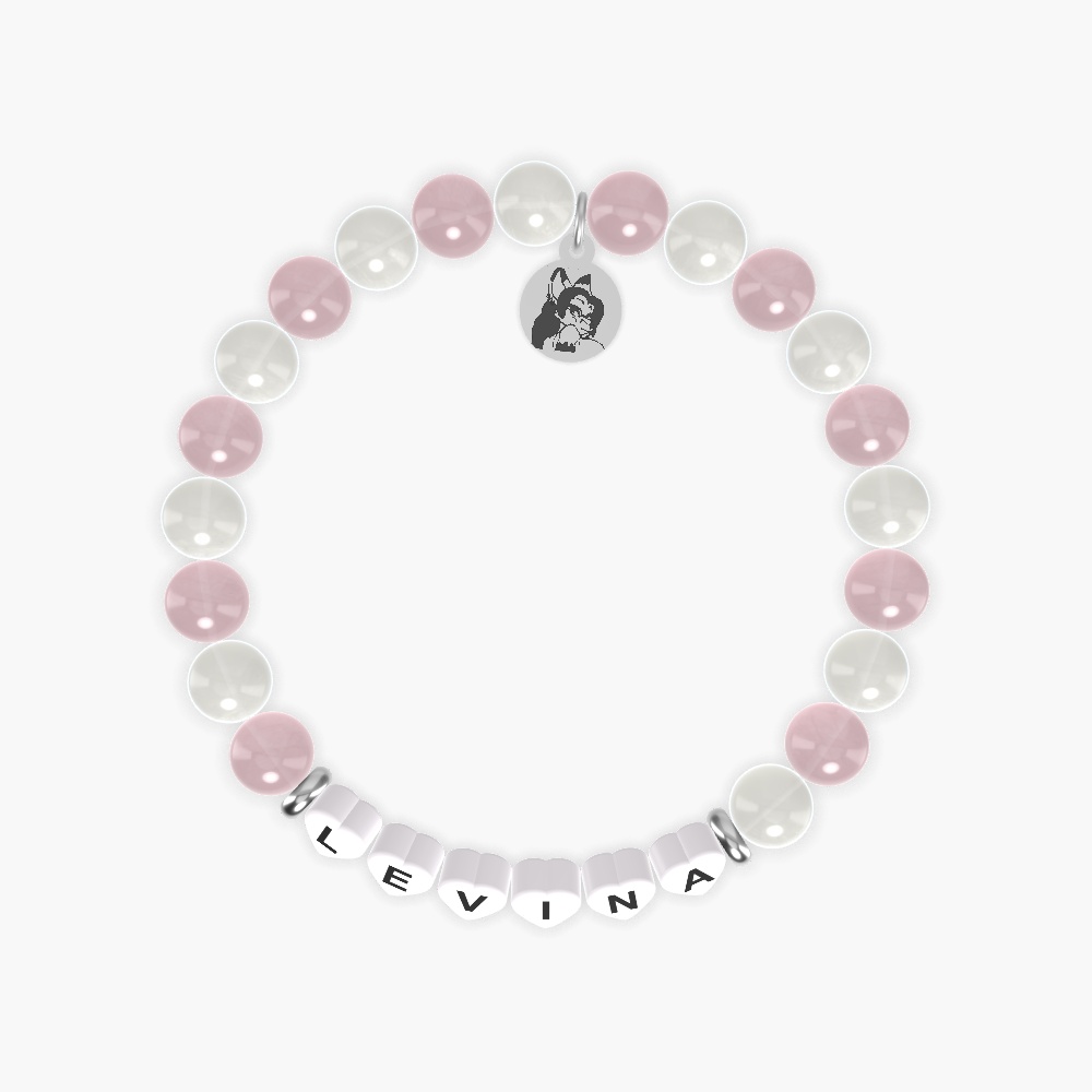 Moonstone and Rose Quartz Bracelet