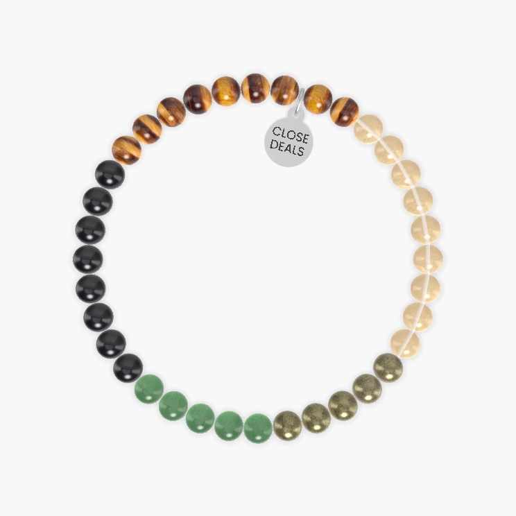 Citrine, Tiger Eye, Black Tourmaline and more Gemstone Bracelet