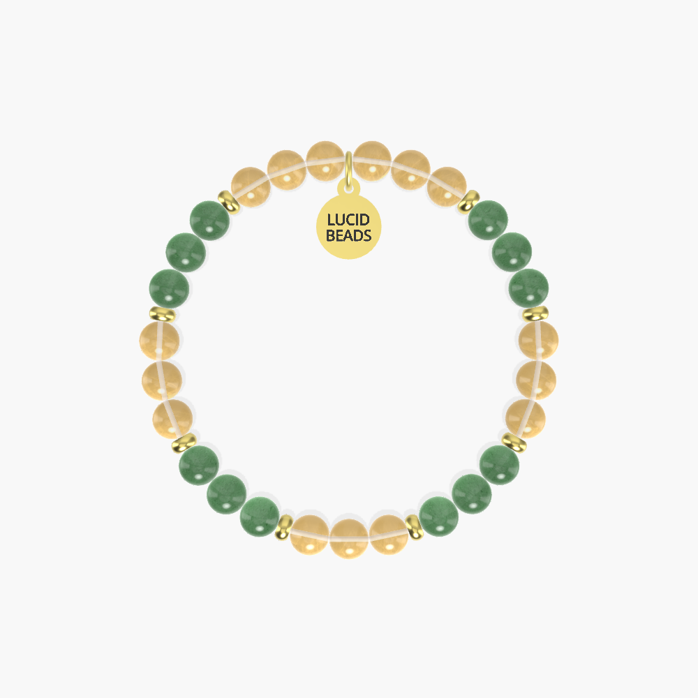 Manifestation Glow - Citrine and Aventurine Bracelet