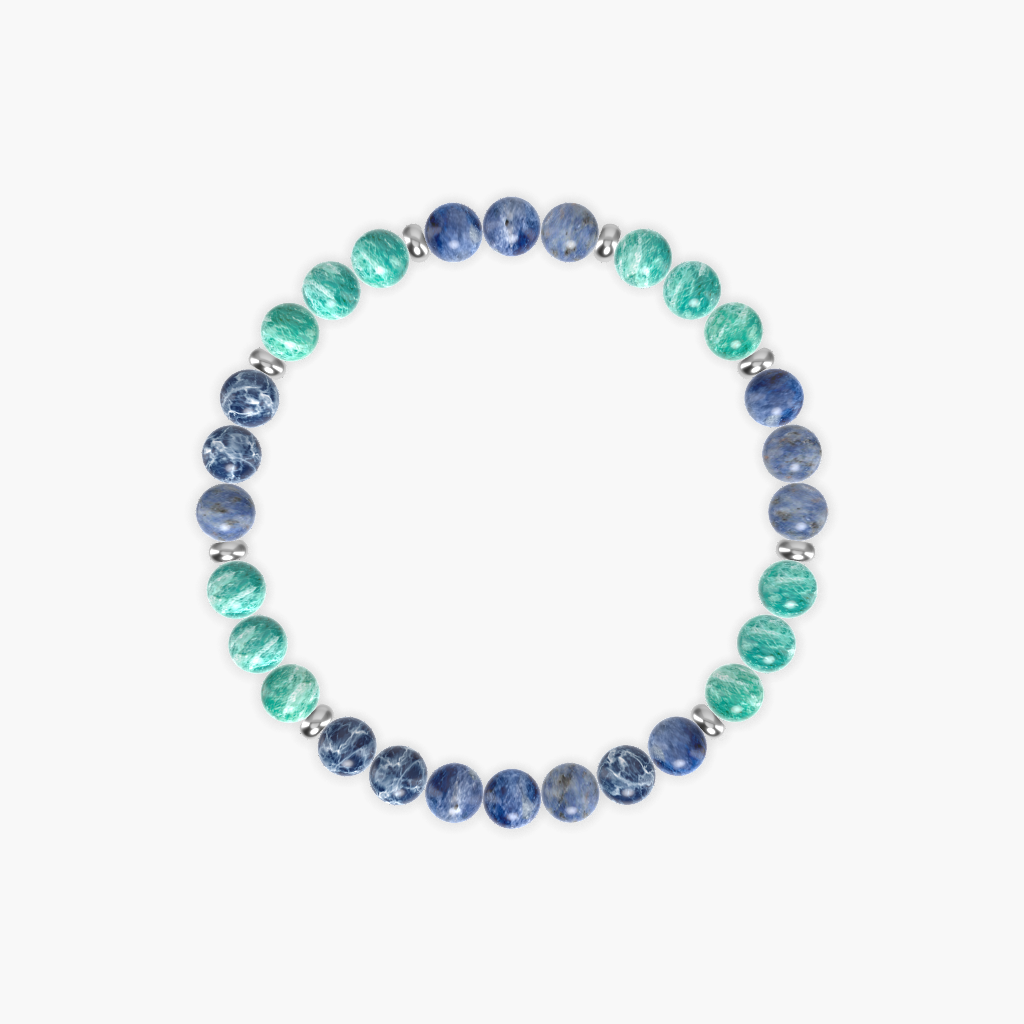 Sodalite and Amazonite Bracelet - By alexd3 | Lucid Beads
