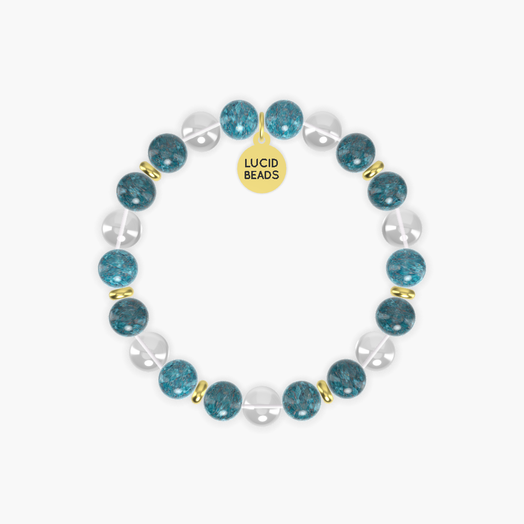 Clarity Focus - Apatite and Clear Quartz Bracelet