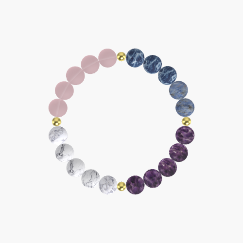 Amethyst, Sodalite, Rose Quartz and more Gemstone Bracelet