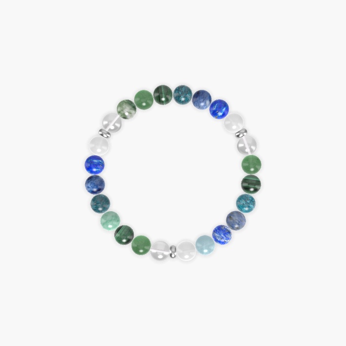 White Jade, Lapis Lazuli, Sodalite and more Gemstone Bracelet