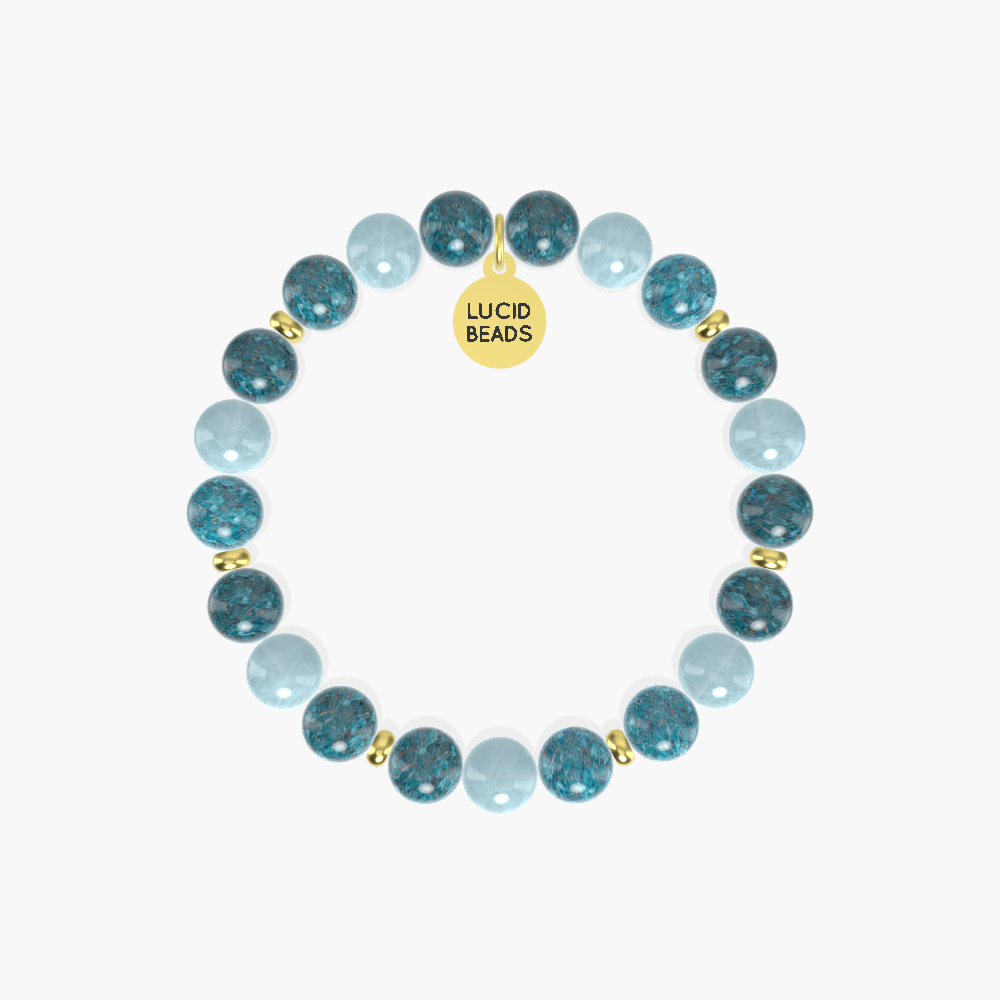 Apatite and Aquamarine Bracelet