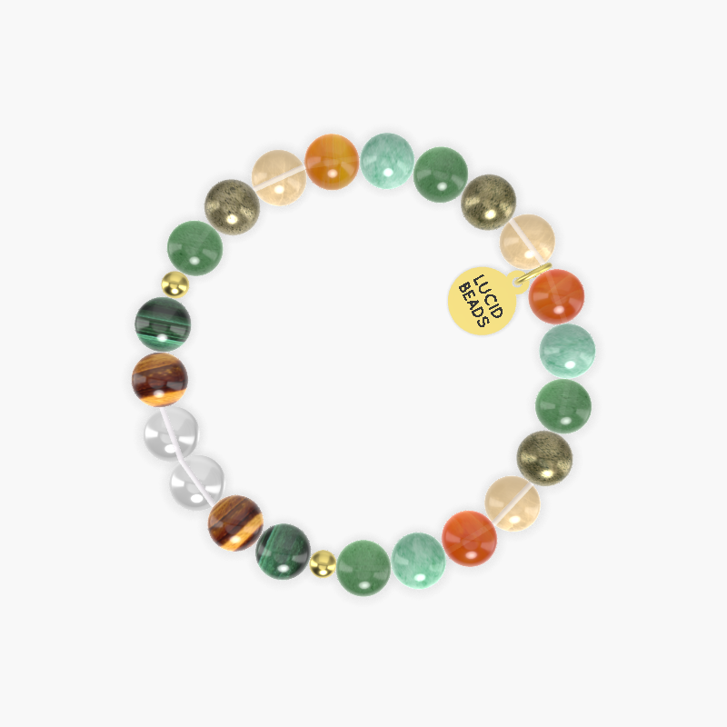 Aventurine, Green Jade, Carnelian and more Gemstone Bracelet