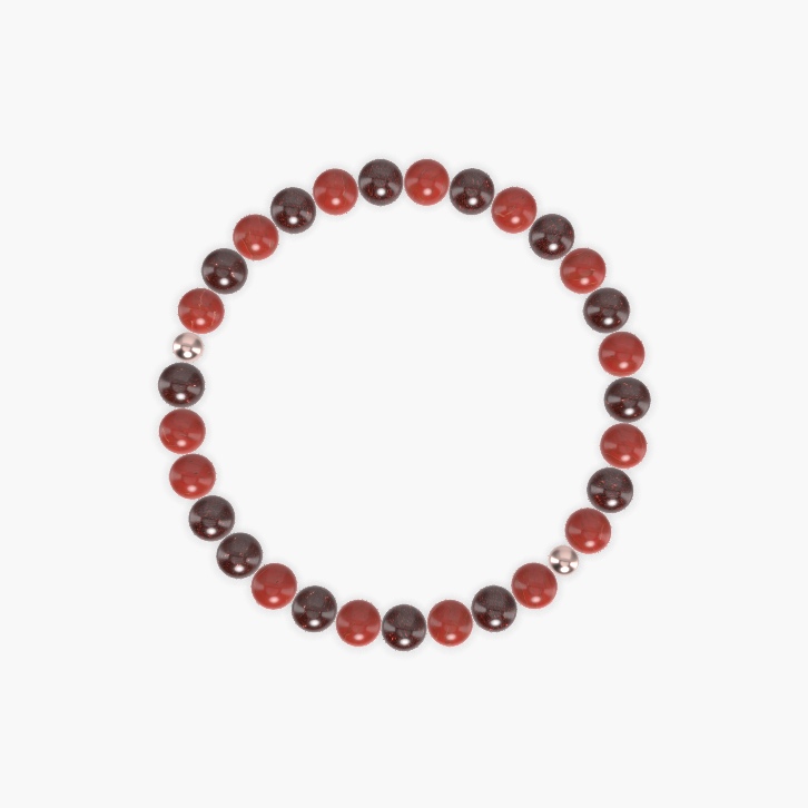 Red Jasper and Garnet Bracelet