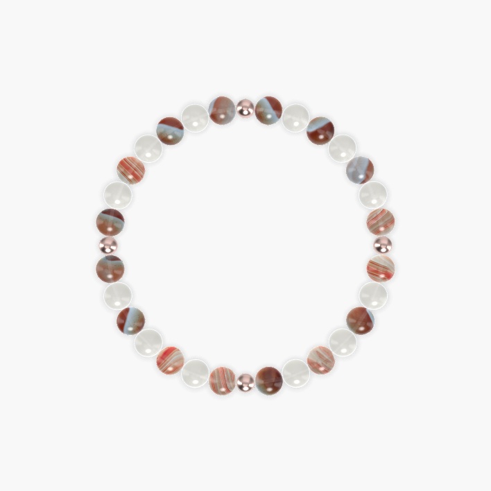 Sardonyx and Moonstone Bracelet