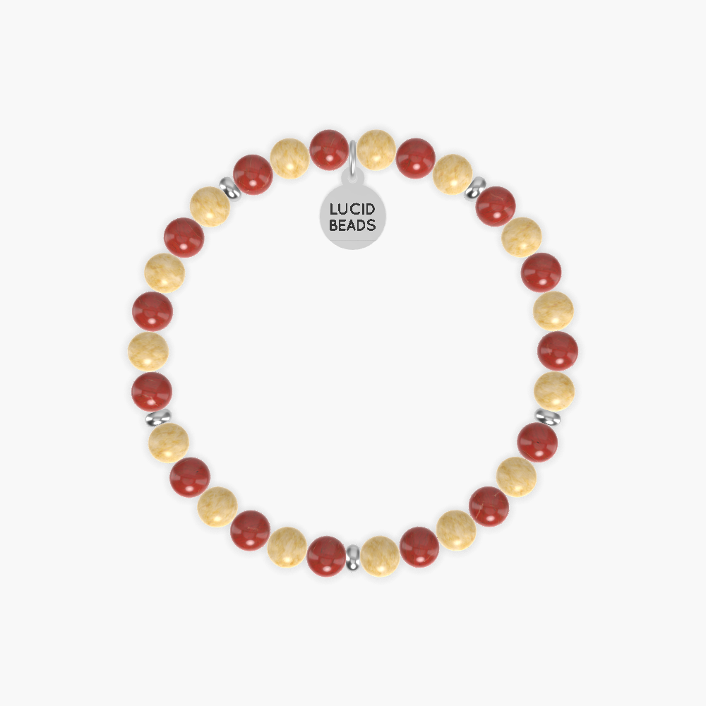 Hope for Children - Yellow Jade and Red Jasper Bracelet