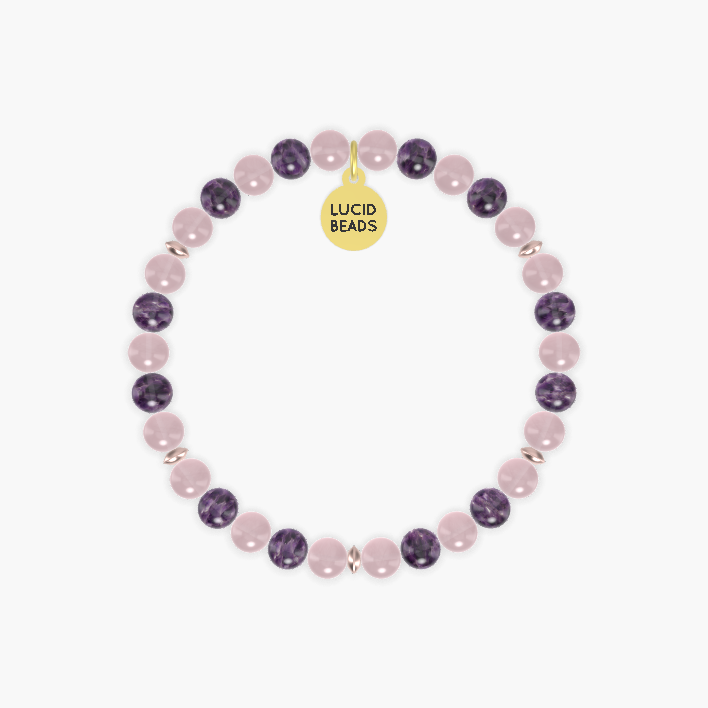 Love & Hope - Rose Quartz and Amethyst Bracelet