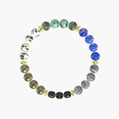 Labradorite, Lapis Lazuli, African Turquoise and more Gemstone Bracelet