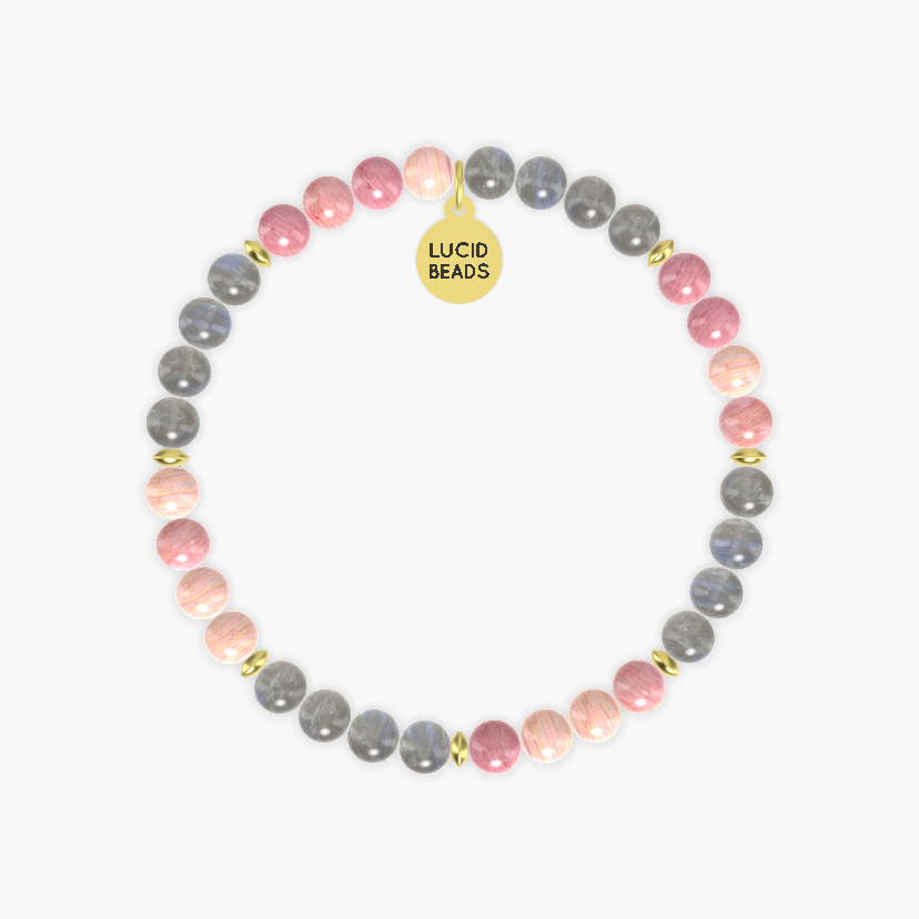 Rhodonite and Labradorite Bracelet