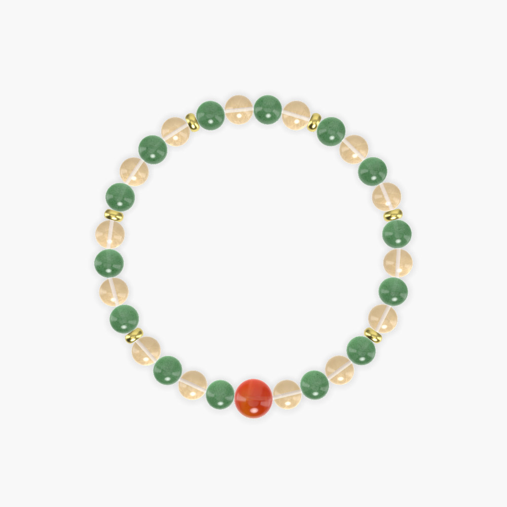 Citrine, Aventurine and Carnelian Bracelet