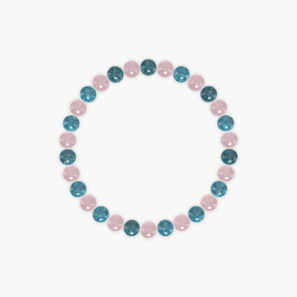 Rose Quartz and Apatite Bracelet