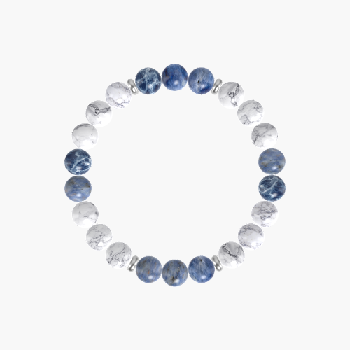 Howlite and Sodalite Bracelet