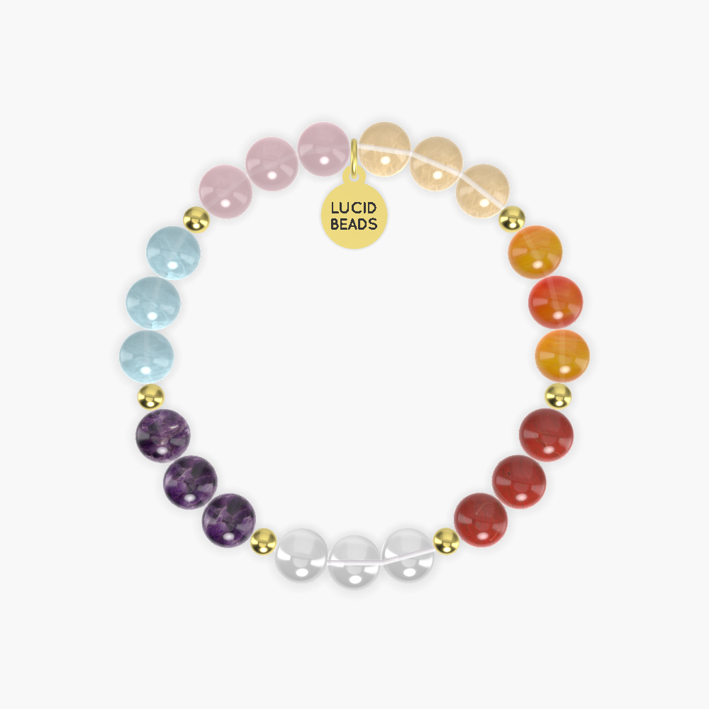 Clear Quartz, Red Jasper, Carnelian and more Gemstone Bracelet