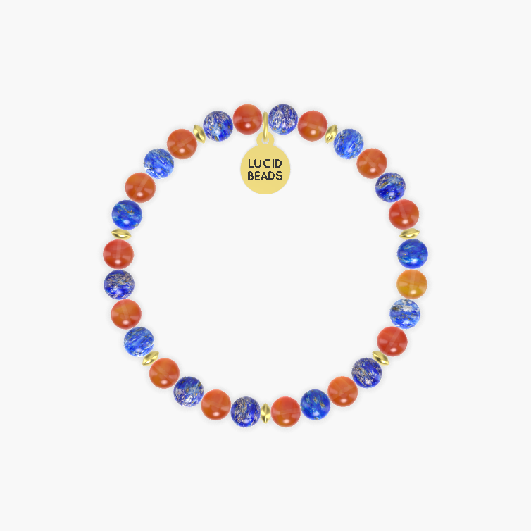 Carnelian and Lapis Lazuli Bracelet