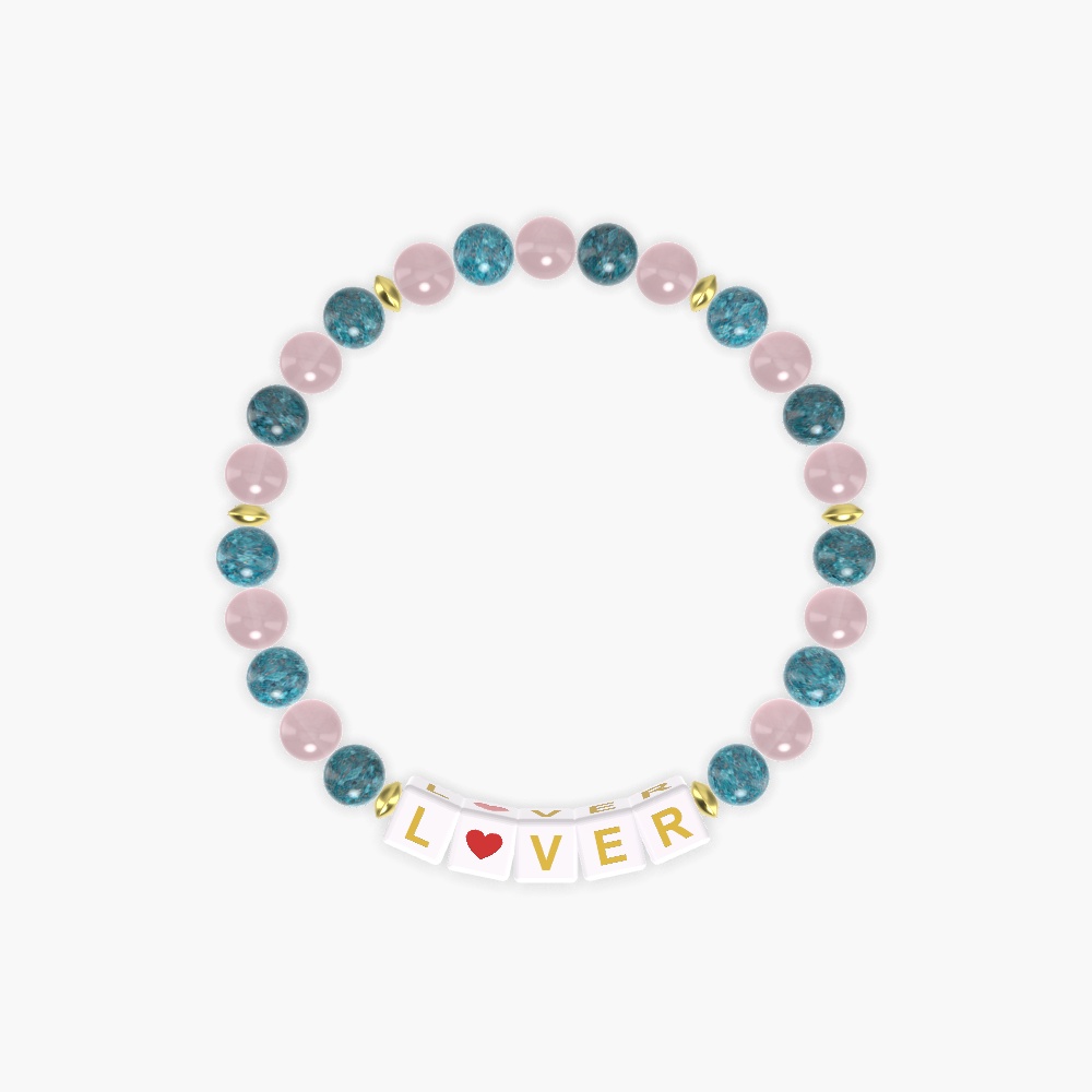 Apatite and Rose Quartz Bracelet