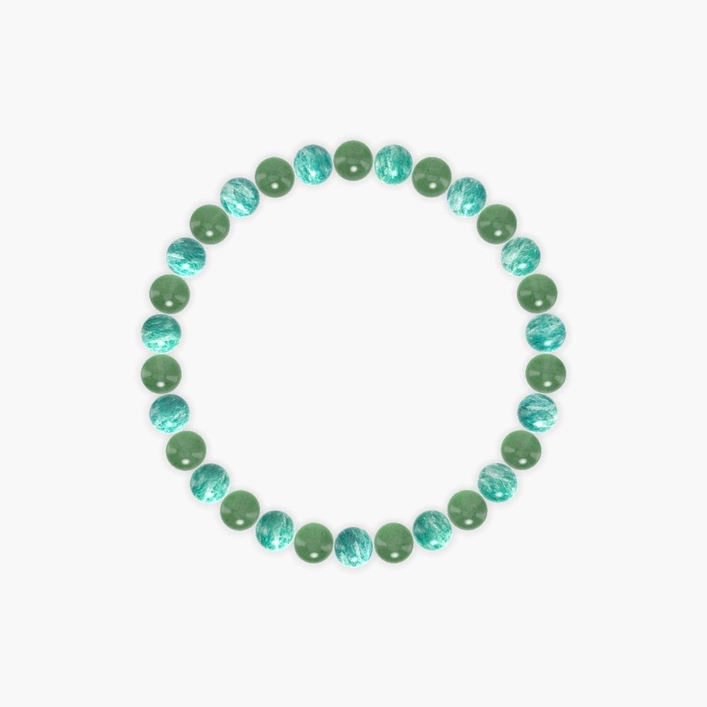 Creative Calm - Amazonite and Aventurine Bracelet