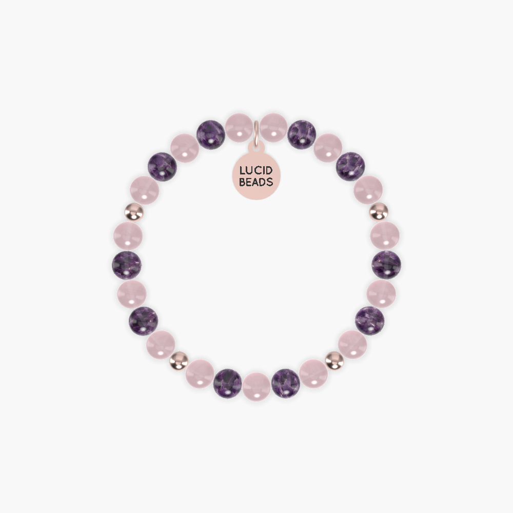 Love & Light - Rose Quartz and Amethyst Bracelet