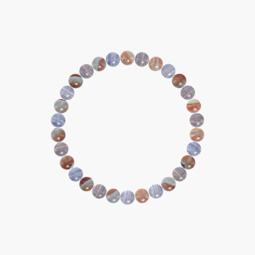 Blue Lace Agate and Sardonyx Bracelet