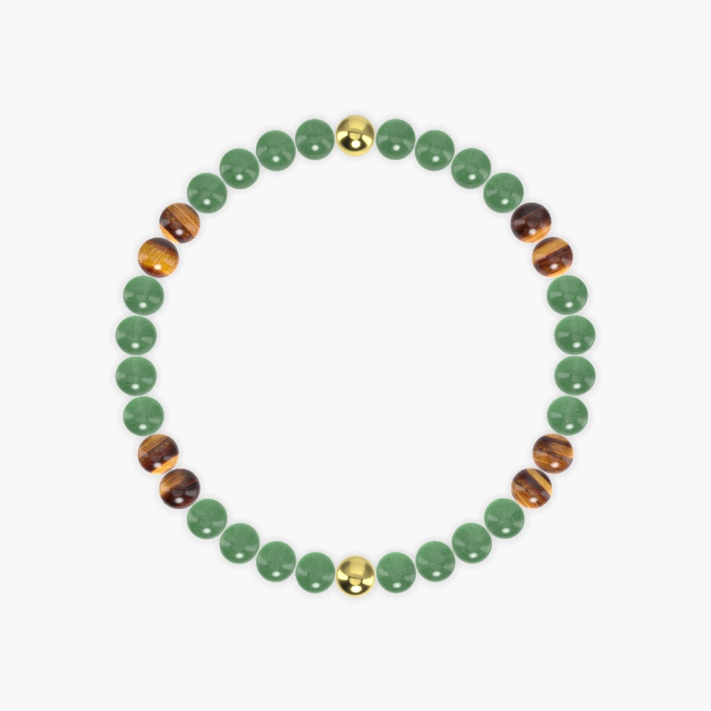 Aventurine and Tiger Eye Bracelet