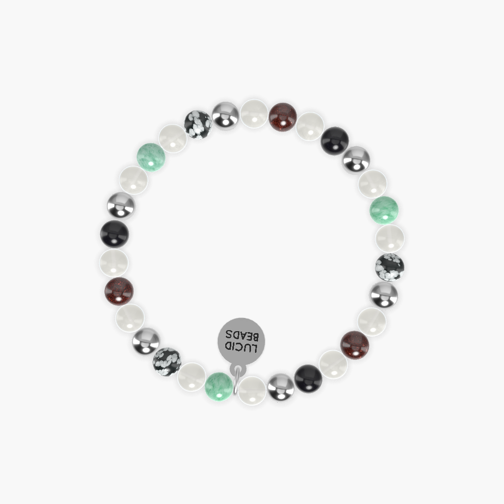 Moonstone, Black Obsidian, Garnet and more Gemstone Bracelet