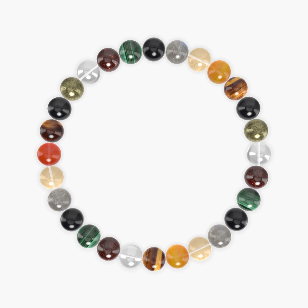 Tiger Eye, Carnelian, Citrine and more Gemstone Bracelet
