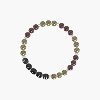 Pyrite and Garnet Bracelet