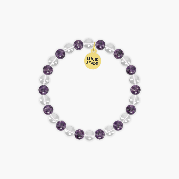 Clear Quartz and Amethyst Bracelet