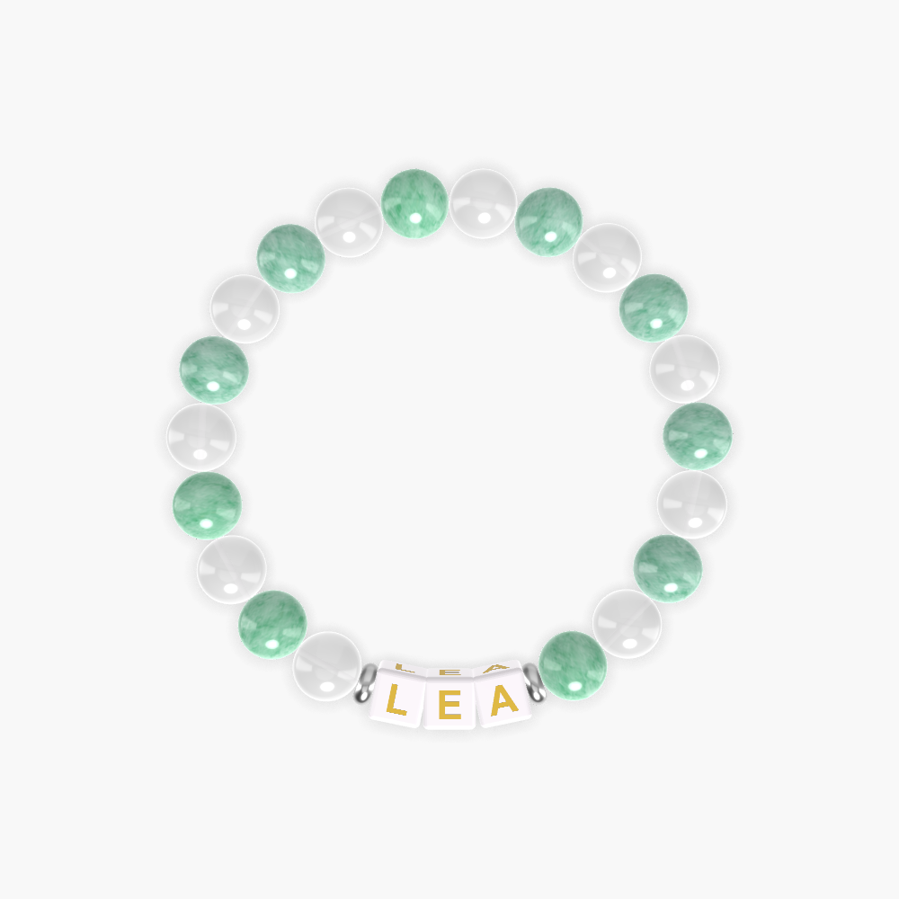 Green Jade and White Jade Bracelet