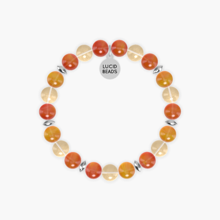 Carnelian and Citrine Bracelet
