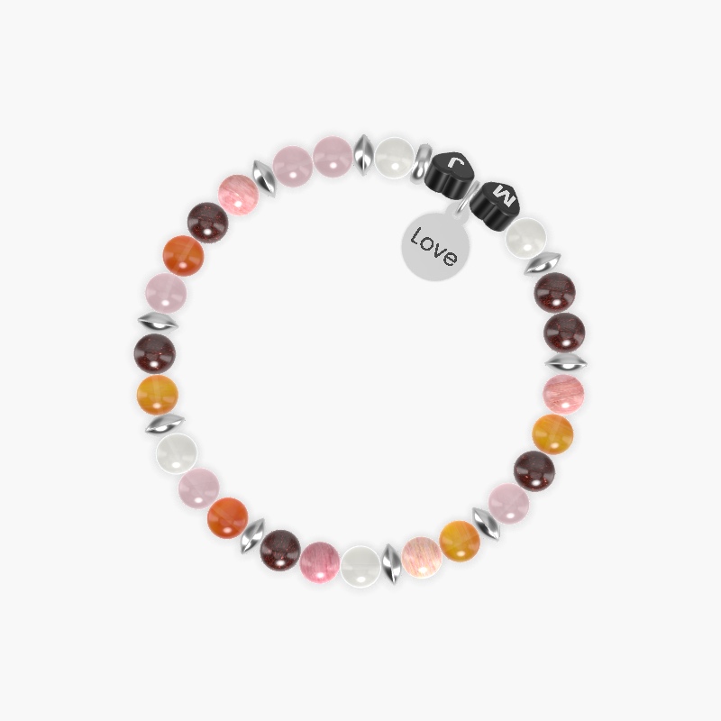 Garnet, Carnelian, Rose Quartz and more Gemstone Bracelet