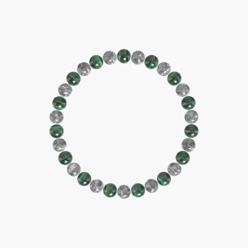 Labradorite and Malachite Bracelet