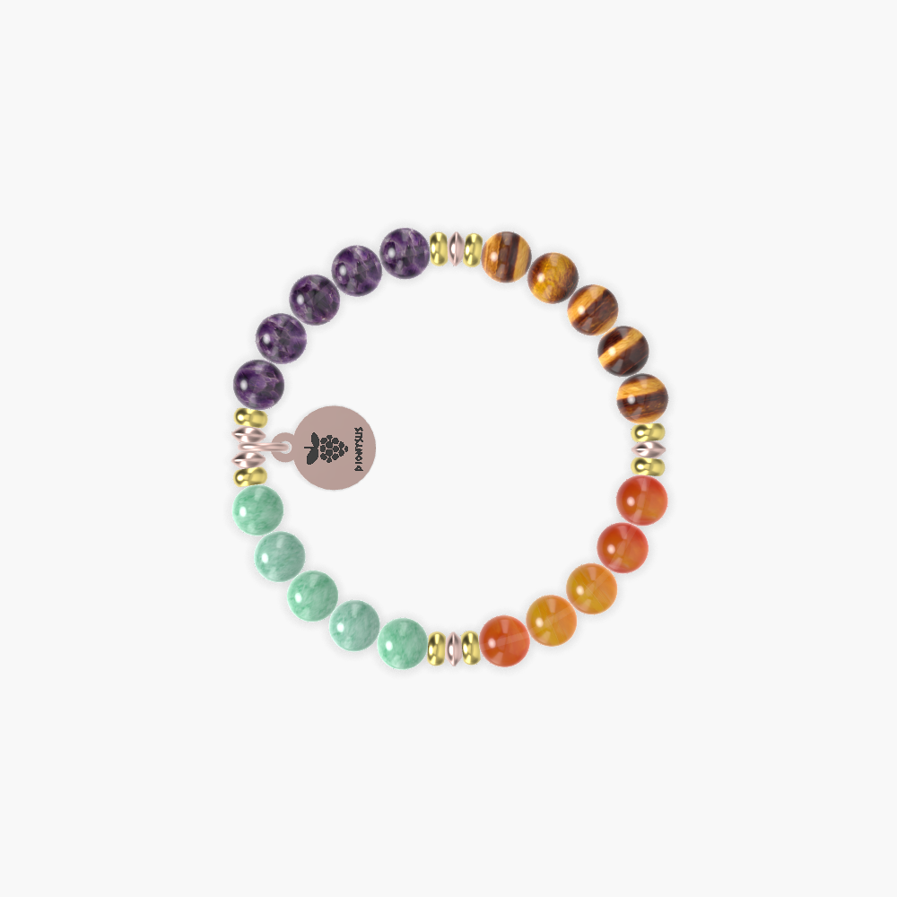 Green Jade, Carnelian, Tiger Eye and more Gemstone Bracelet