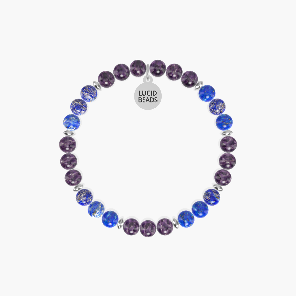 Serenity Stone - Amethyst and Lapis Lazuli Bracelet