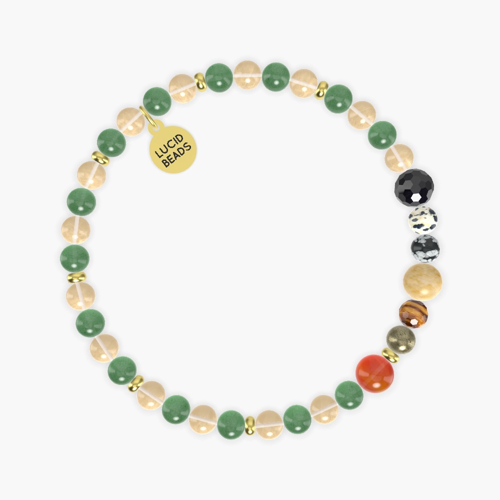 Citrine, Aventurine, Carnelian and more Gemstone Bracelet