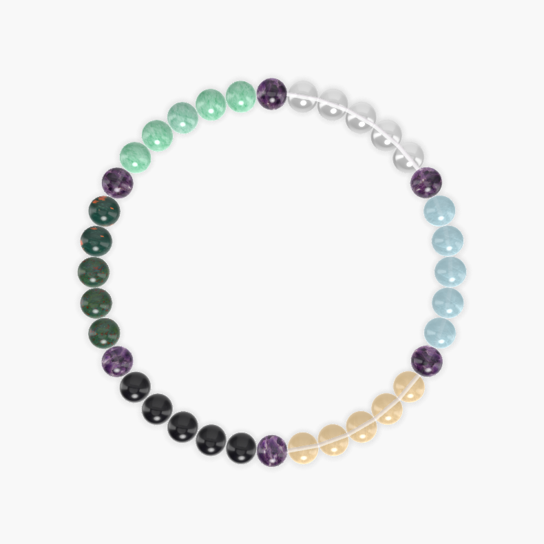 Amethyst, Citrine, Aquamarine and more Gemstone Bracelet