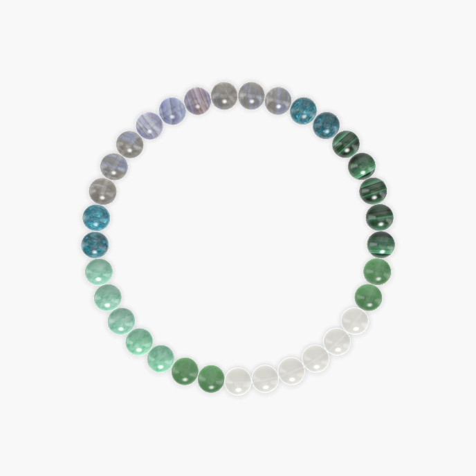 Moonstone, Labradorite, Malachite and more Gemstone Bracelet