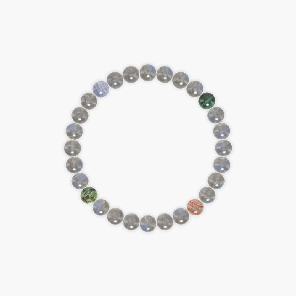 Labradorite, Sardonyx, Malachite and more Gemstone Bracelet