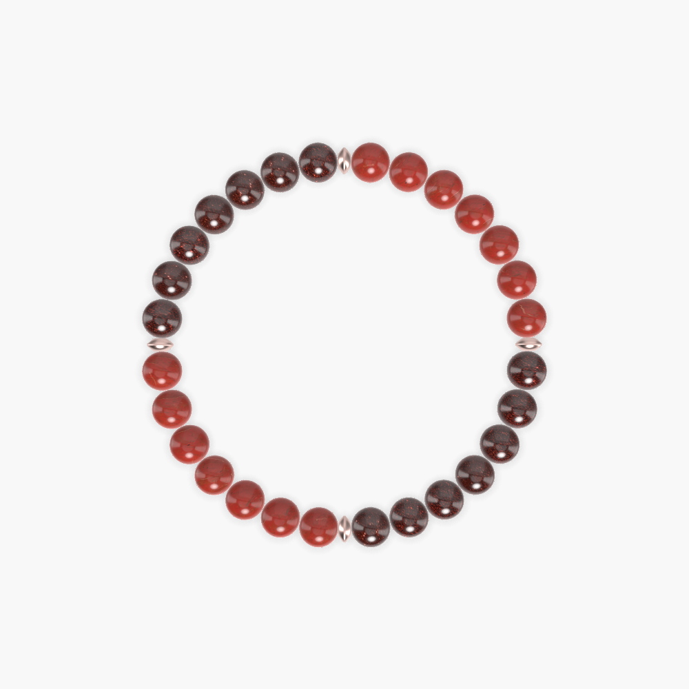 Garnet and Red Jasper Bracelet