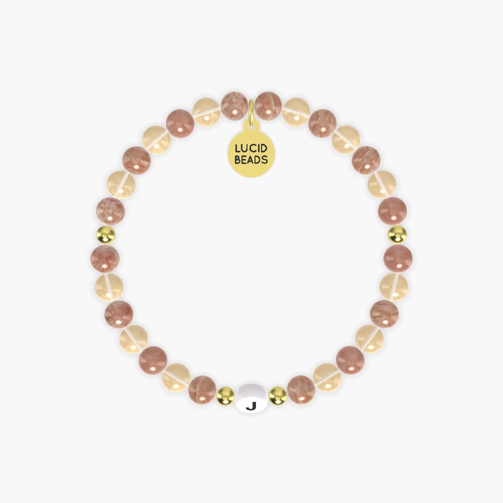 Sunstone and Citrine Bracelet