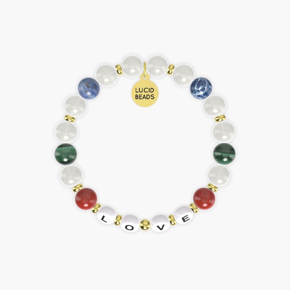 Moonstone, Red Jasper, Malachite and more Gemstone Bracelet